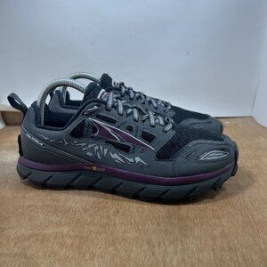 Altra Lone Peak 3.0 Women Size 8.5 Gray Purple Zero Drop Trail Running Shoes